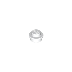 LEGO 614126 PLATE 1X1 ROND - BLANC